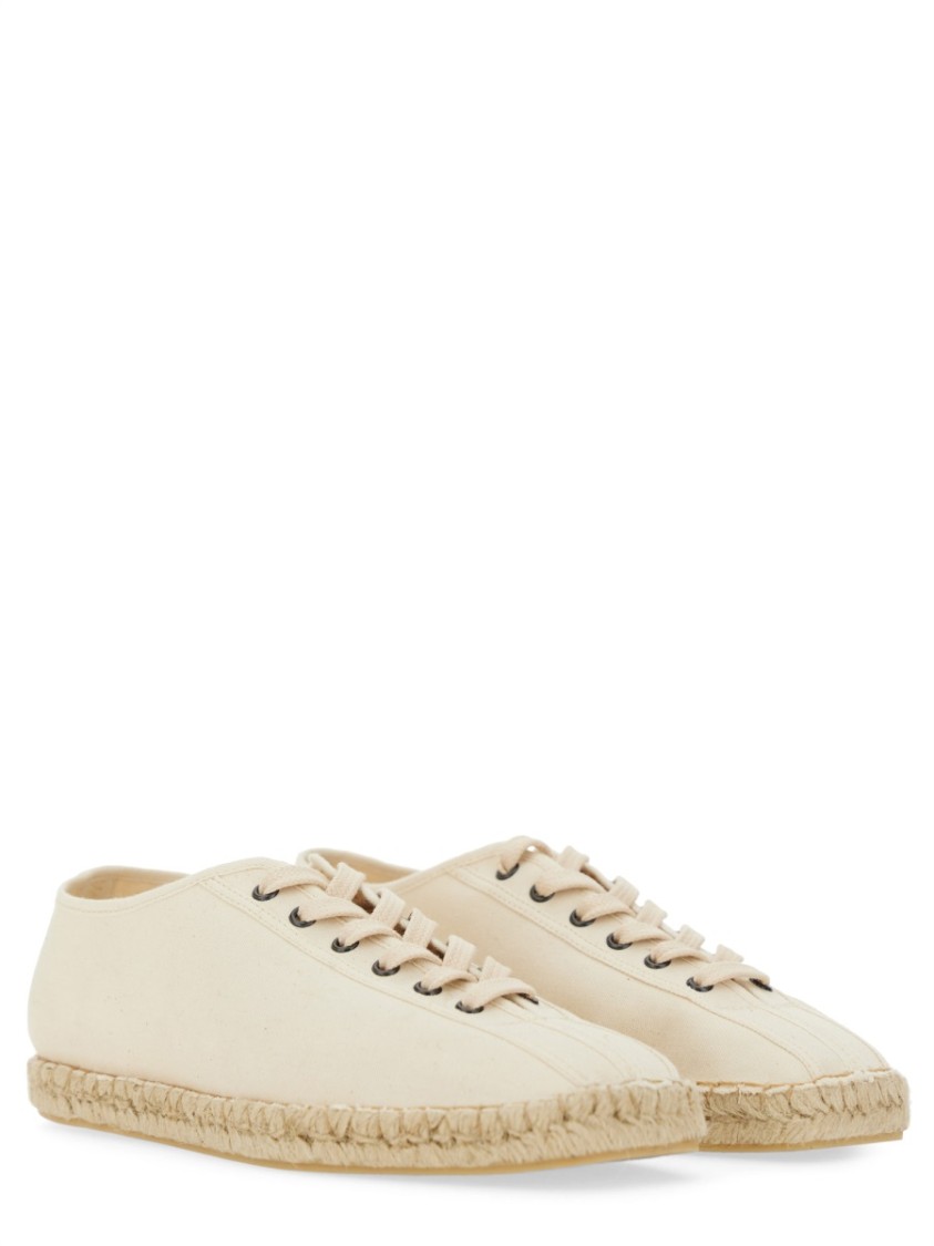 Lemaire Linoleum Laced Espadrilles Off White In White