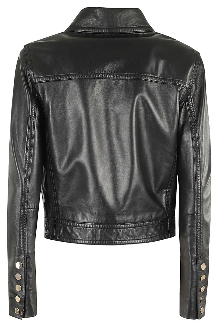 SEVENTY SEVENTY CLASSIC BLACK LEATHER JACKET