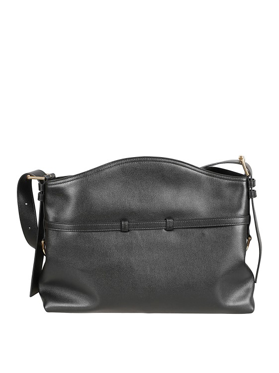 バッグ glaudia leather shoulder bag Shoulder bag with chain, Black - Sisley