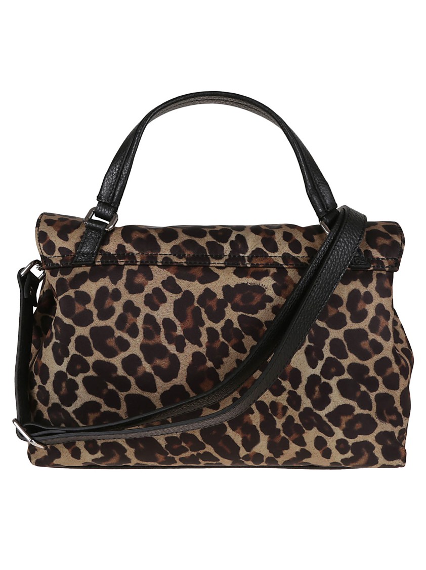 Zanellato Small Postina Rimboccata Tokyo Animalier Bag In Black
