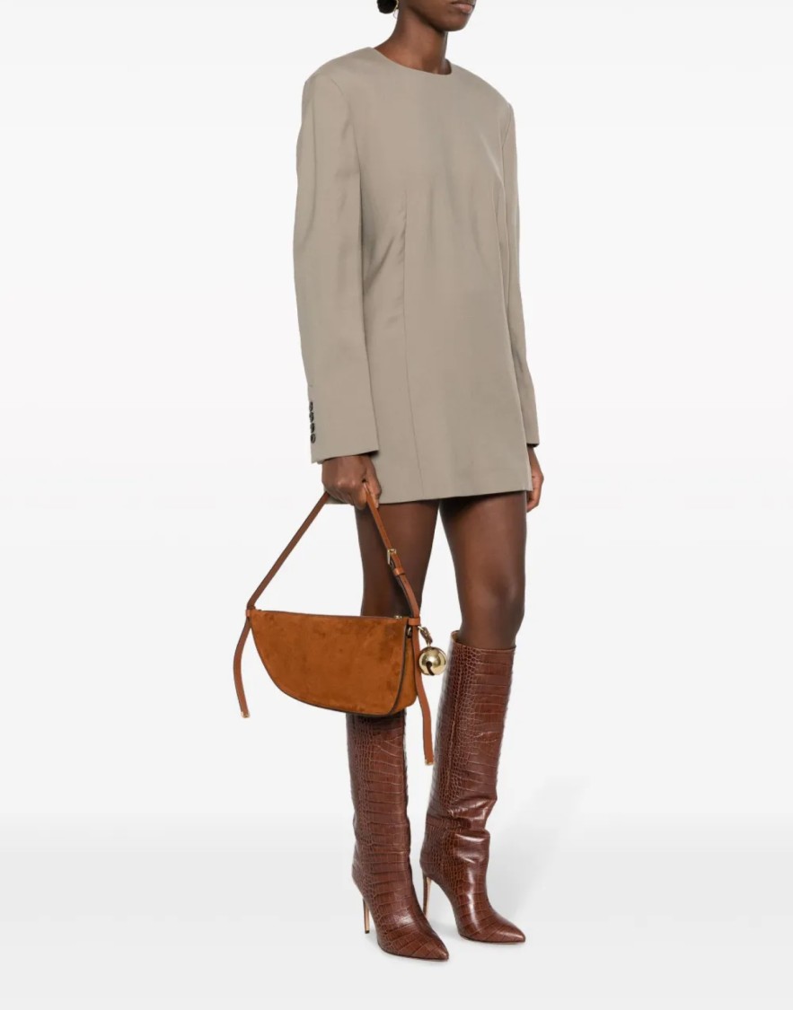 Burberry Shield Sling Charm Shoulder Bag In Brown