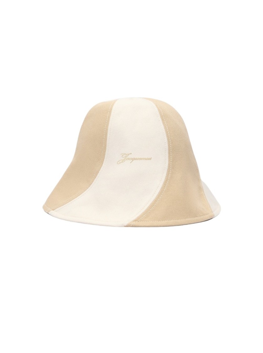 Jacquemus Le Bob Gelato Bucket Hat Beige And Off White In Neutrals