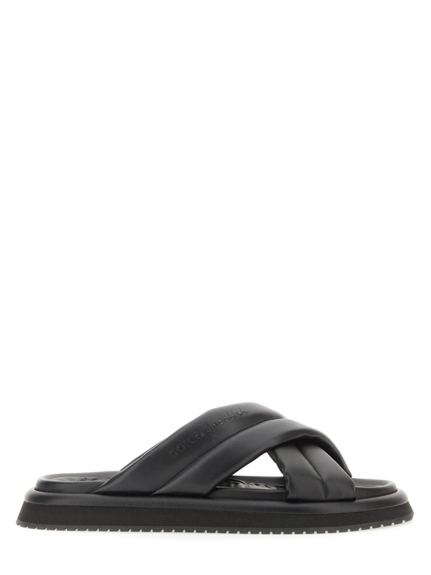 サンダル Dolce & Gabbana NAPPA EFFECT FABRIC SANDAL Dolce & Gabbana Nappa Effect Fabric Sandal | THE LIST
