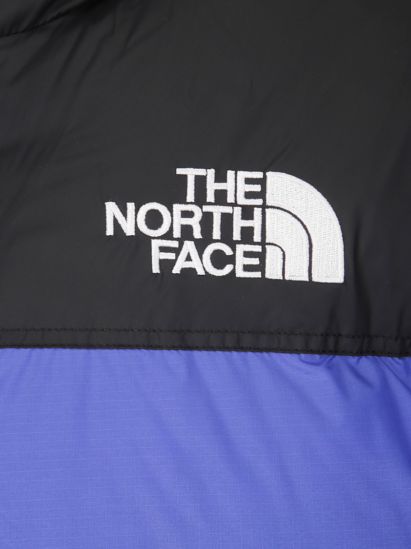 Shop The North Face Quilted Jacket With Hidden Hood In Blue