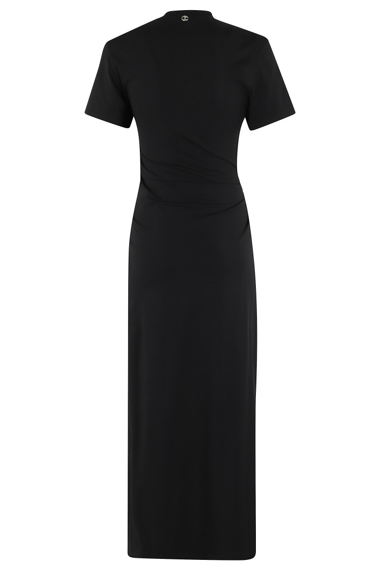 Shop Rabanne Piercing Dress In Black