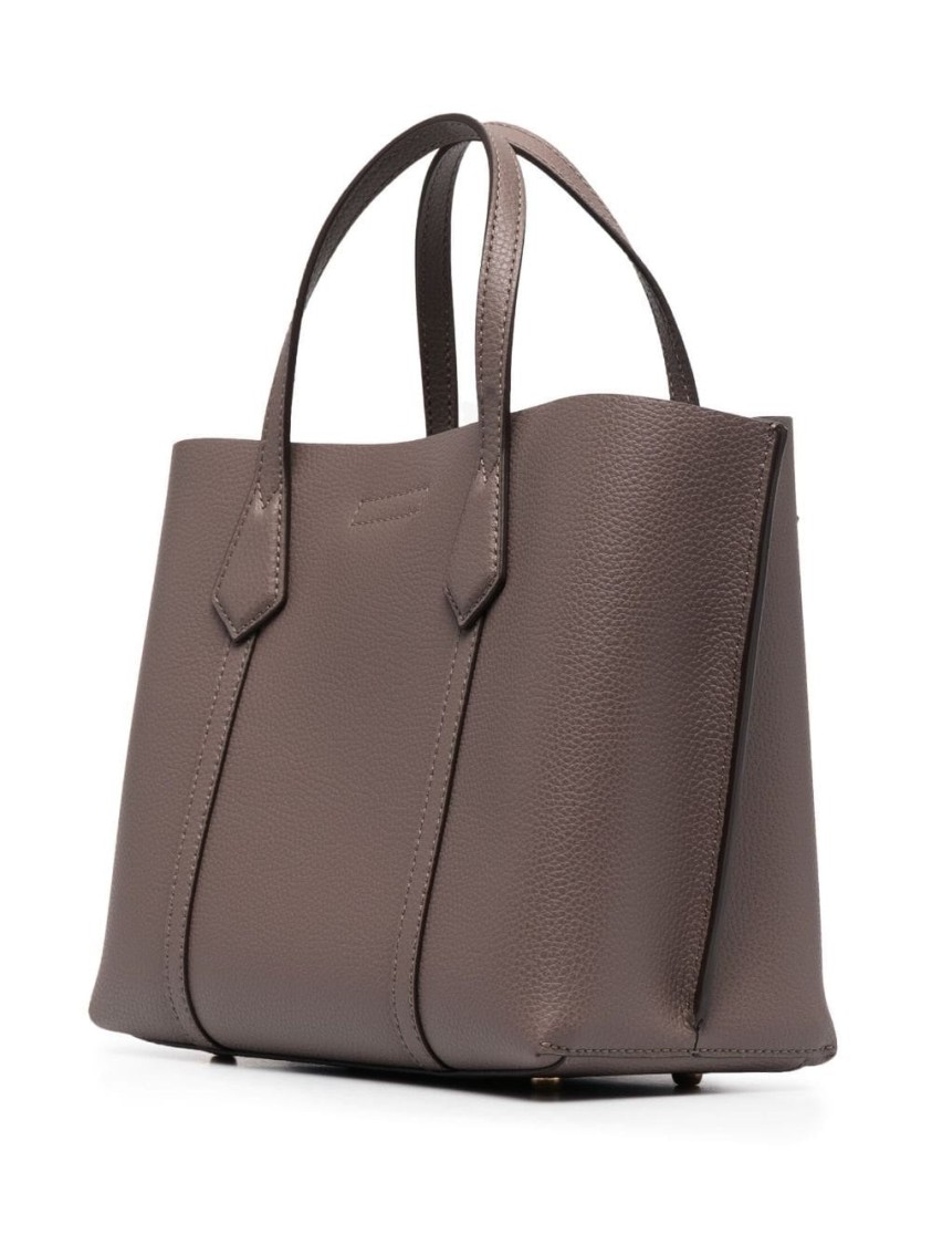 Tory Burch Perry Triple-compartment Tote In Gray