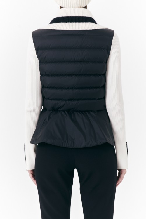 Duvetica Samona Down Vest Outerwear in Black | THE LIST