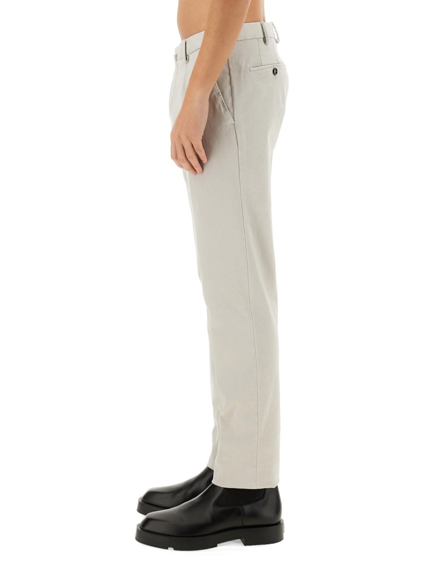 Pt Torino Cotton Pants With Back And Side Pockets In Neutrals