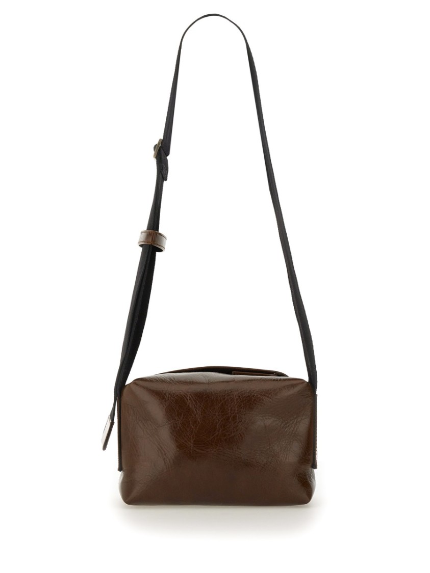 Uma Wang Brown Carbon Fiber Shoulder Bag In Brown