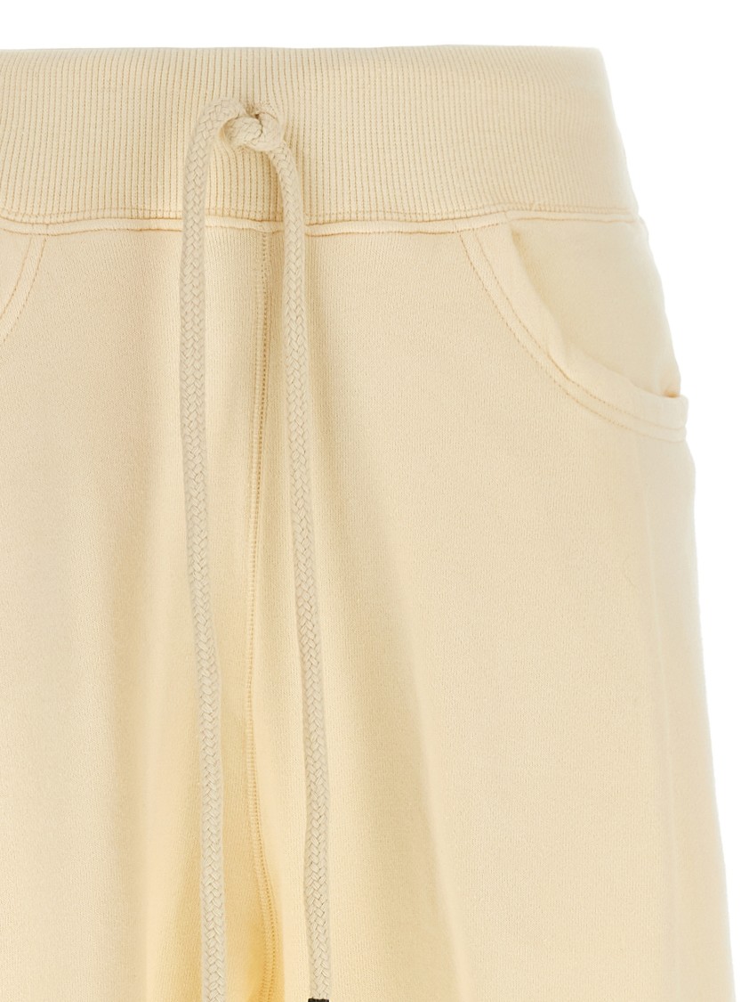 R13 Crop Style Fleece Cotton Joggers In Yellow