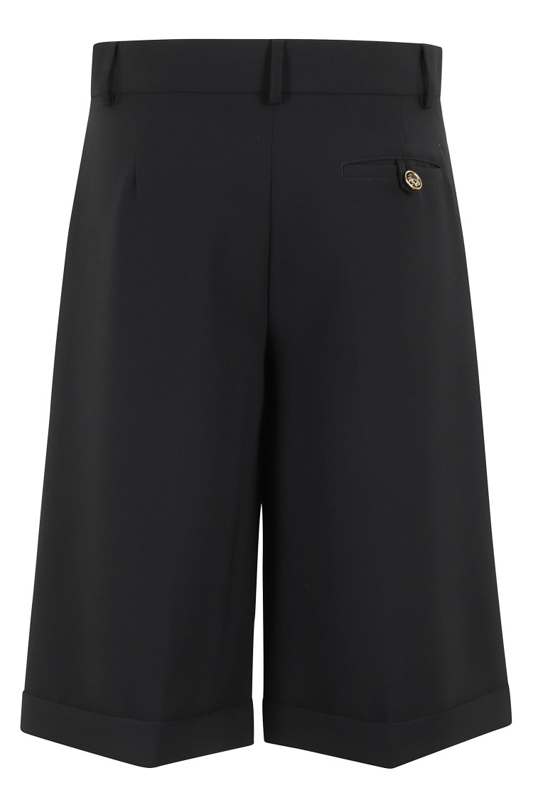 Moschino Tailored Bermuda Shorts In Black