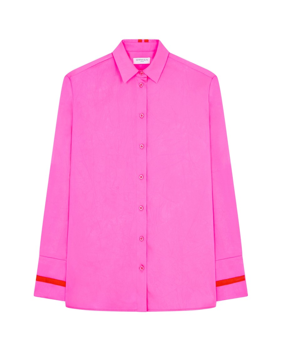 Shop Serena Bute Oversized Shirt '25 - Shocking Pink