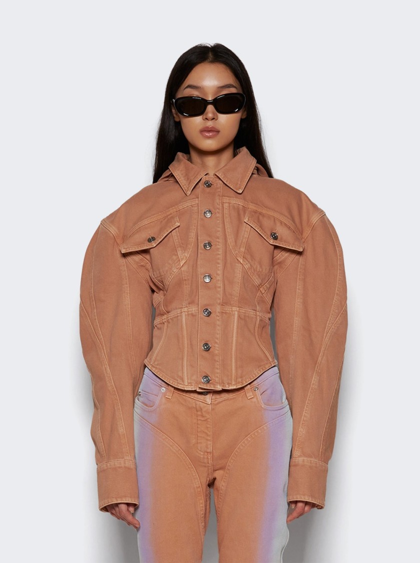 Mugler Corseted Denim Jacket