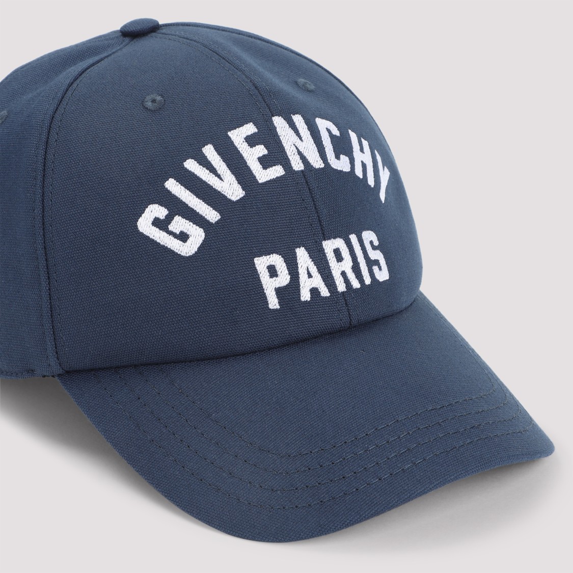 Givenchy Embroidered Cap With Curved Brim And Metal Buckle In Green