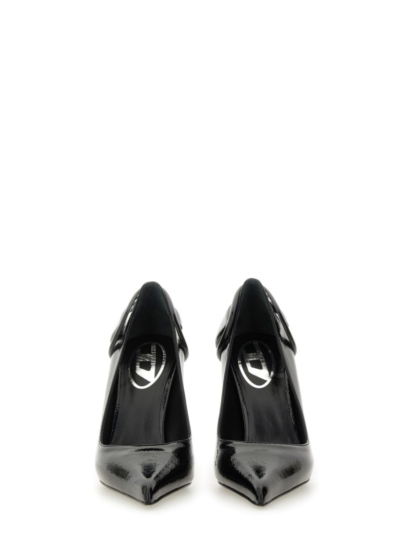 Diesel Leather Pumps In Black