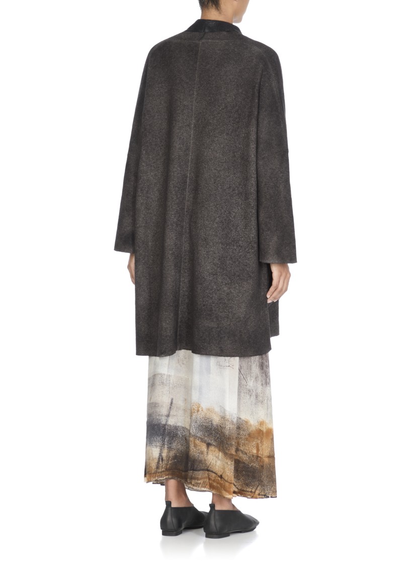 Avant Toi Dark Grey Wool And Cashmere Cardigan In Black