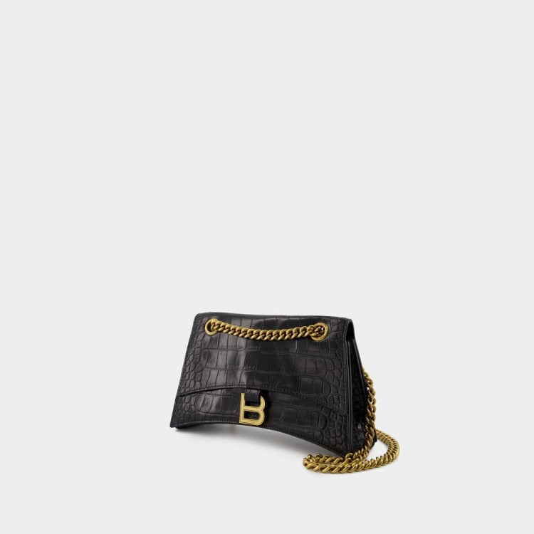 ショルダーバッグ・ポシェット Balenciaga Black Leather Crush S Shoulder Bag Balenciaga バレンシアガ クラッシュ ショルダーバッグ S - FARFETCH