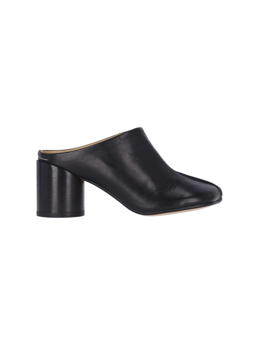 Mm6 Maison Margiela Mm6 By Maison Margiela "stitch-out" Mules – Black
