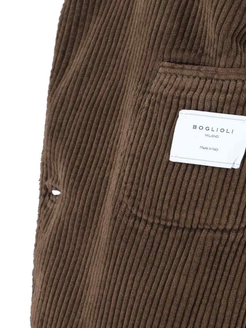 Boglioli Corduroy Blazer In Brown