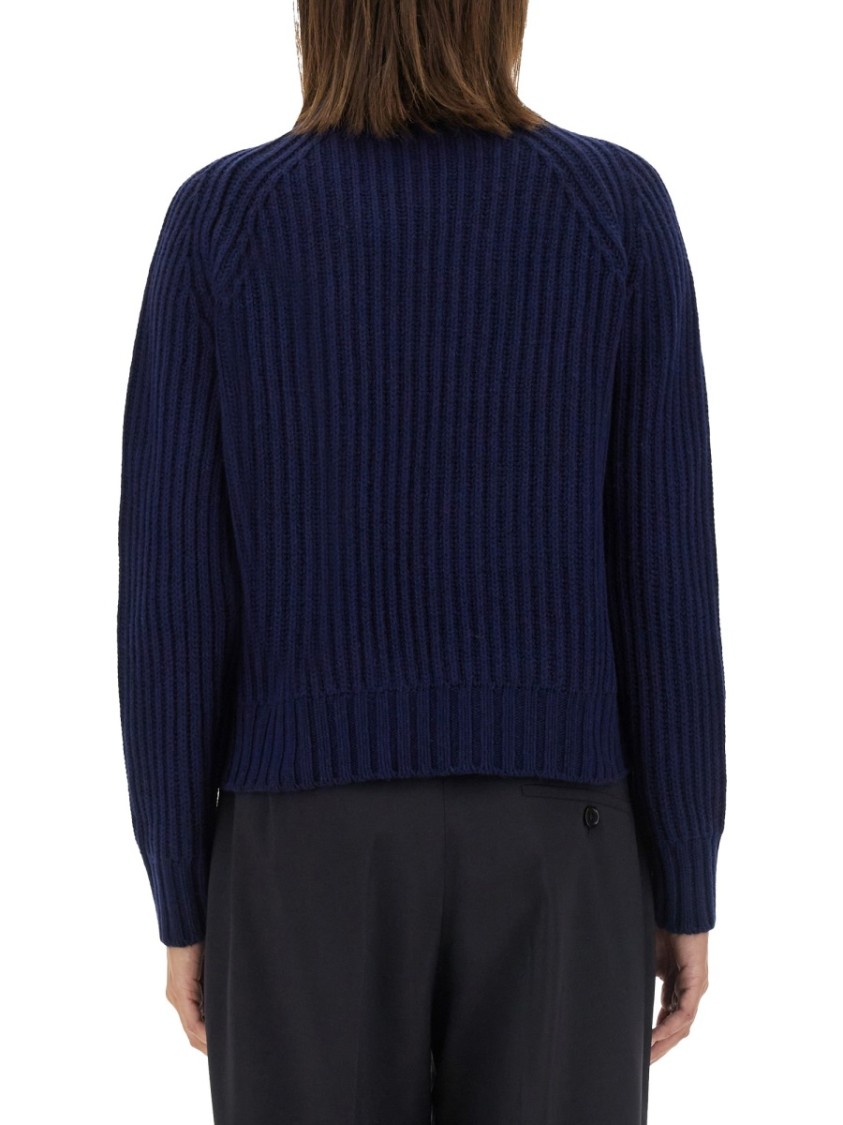 Aspesi Ribbed Wool Jersey With Modern Cropped Silhouette