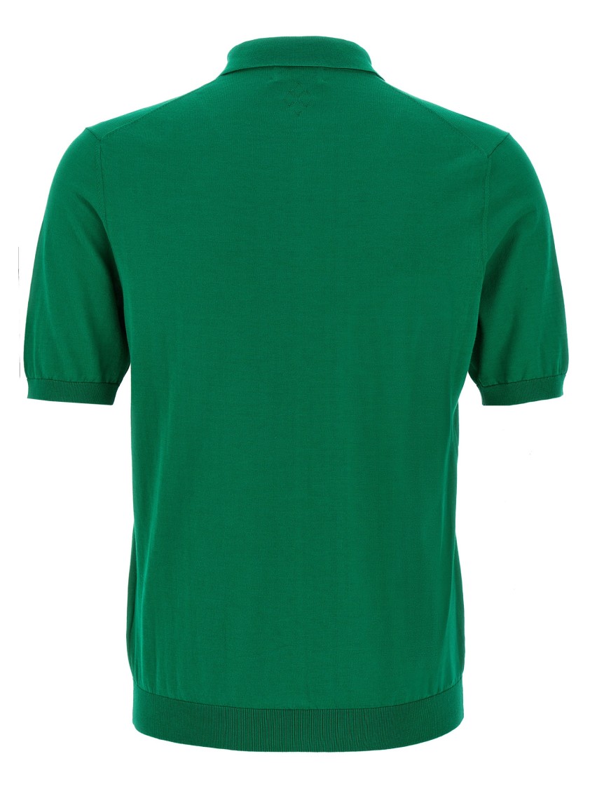 Ballantyne Ultralight Cotton Polo Shirt In Green