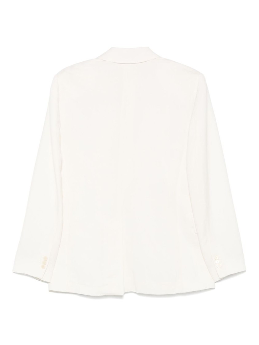 Barena Venezia Barena Tailored White Jacket With Notched Lapel In Neutral
