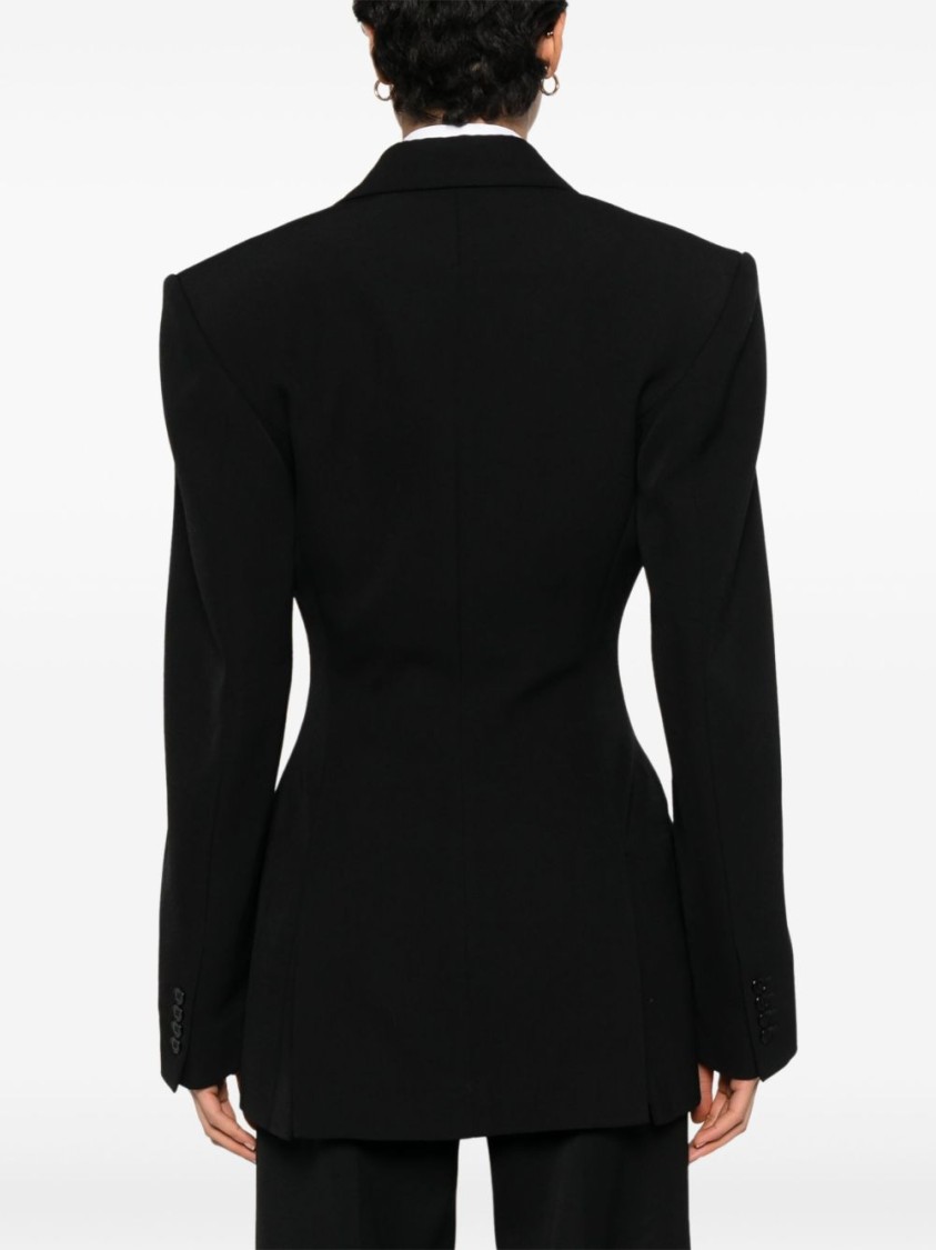 Phoebe Philo Structured Shoulder Tailored Jacket With Double-breasted Design