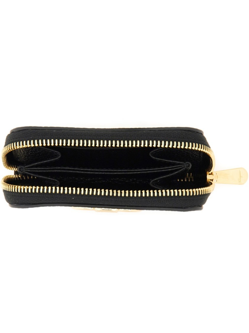 Ferragamo Mini Gancini Hook Credit Card Holder