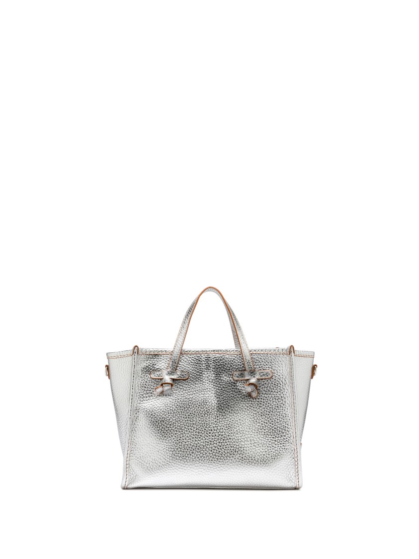 G.chiarini Marcella Marcella 32 Shopping Bag In Silver Double Bubble Leather