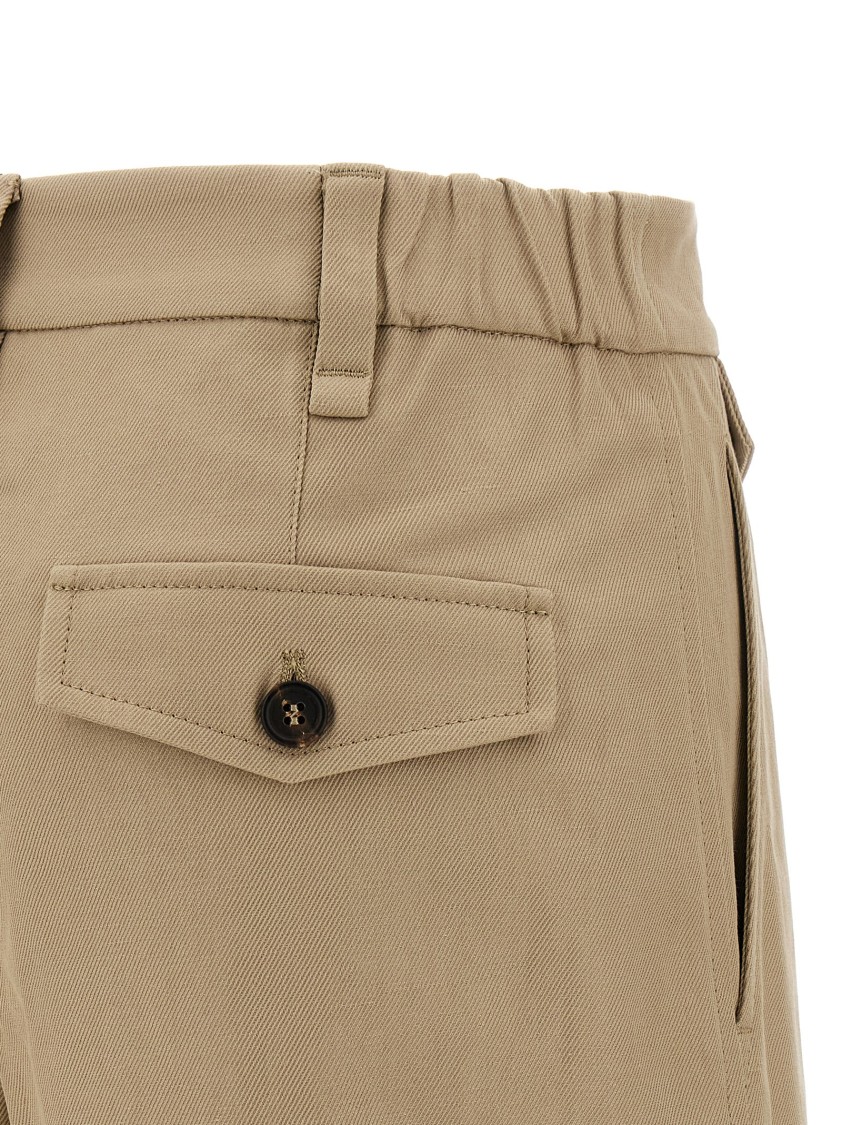Brunello Cucinelli Rolled Hem Bermuda Shorts In Brown