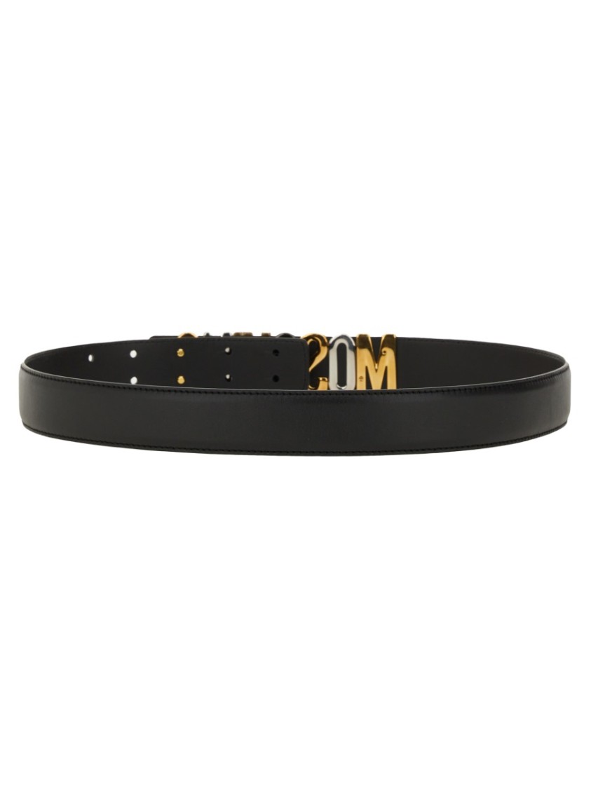 Moschino Black St. Cocco Belt In Black
