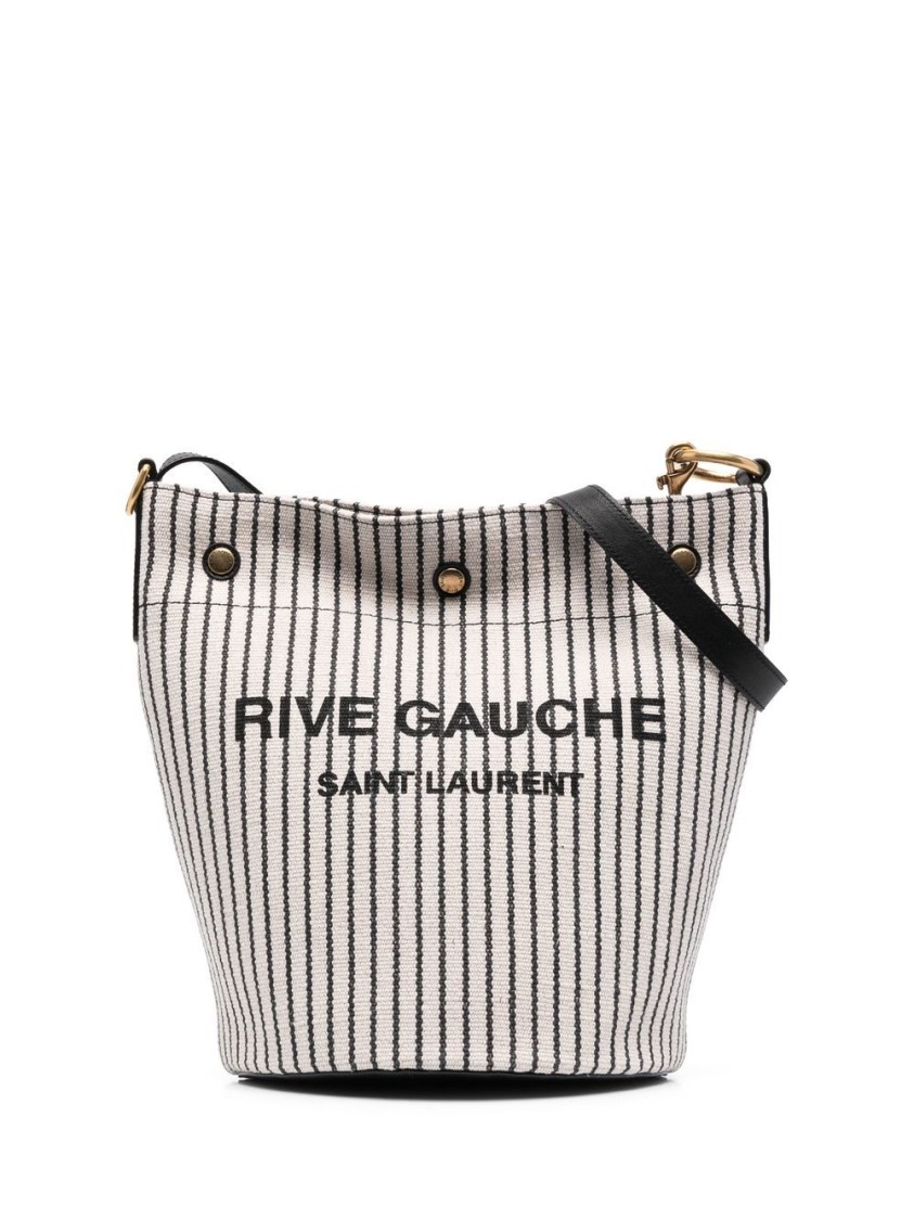 Saint Laurent Rive Gauche Bag In Gray