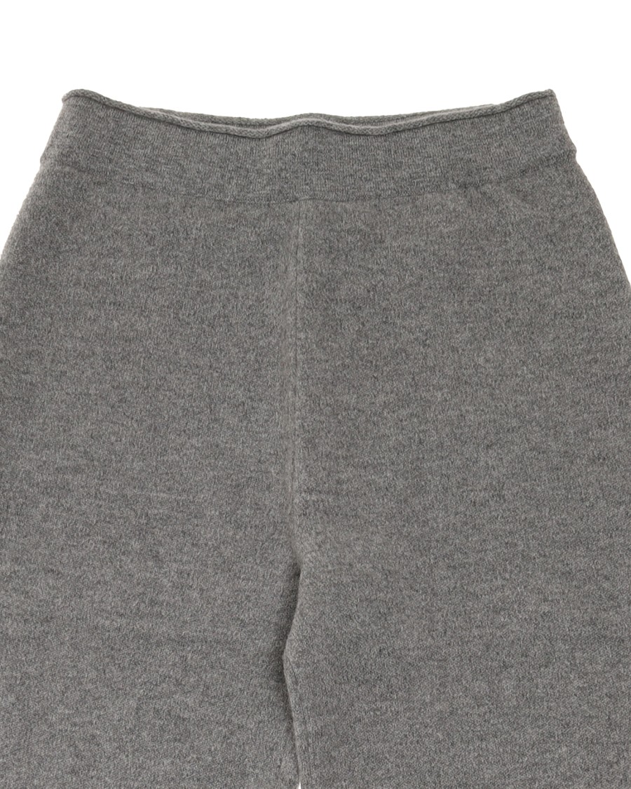 Outerknown High-rise Knit Pants With Relaxed Wide Leg In Gray