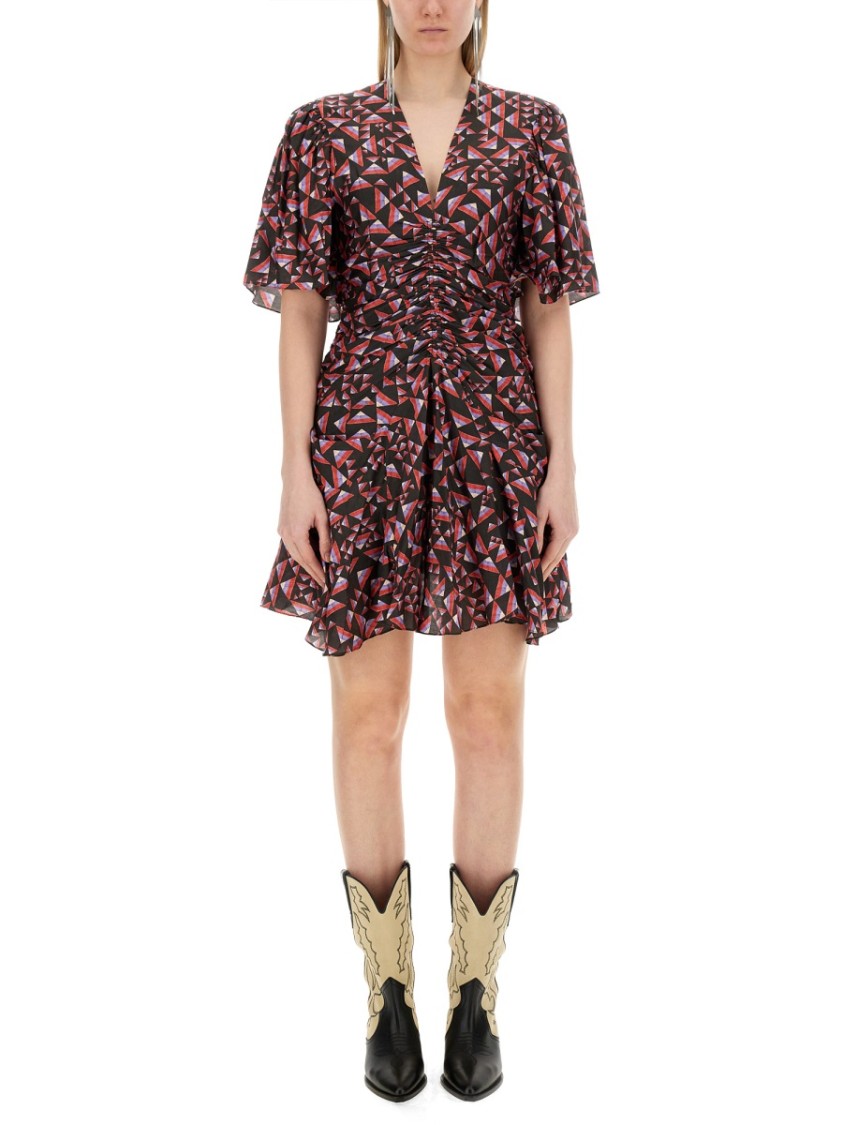 Shop Isabel Marant Lienne Dress In Brown