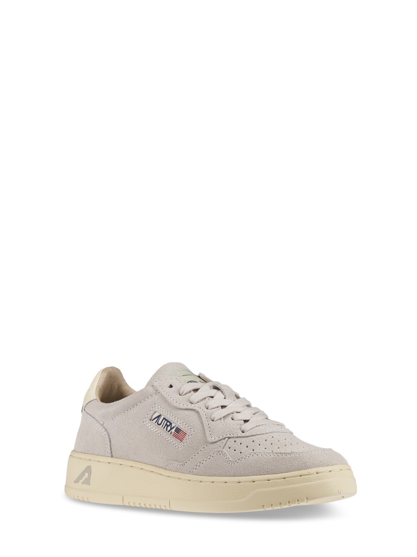 Autry Low-top Sneakers With Soft Suede Upper In Neutral