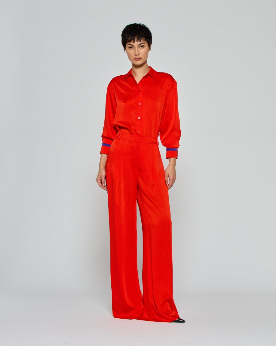SERENA BUTE SERENA BUTE BUTE TROUSER '25 WITH HIGH WAIST AND FLOWING WIDE-LEG DESIGN