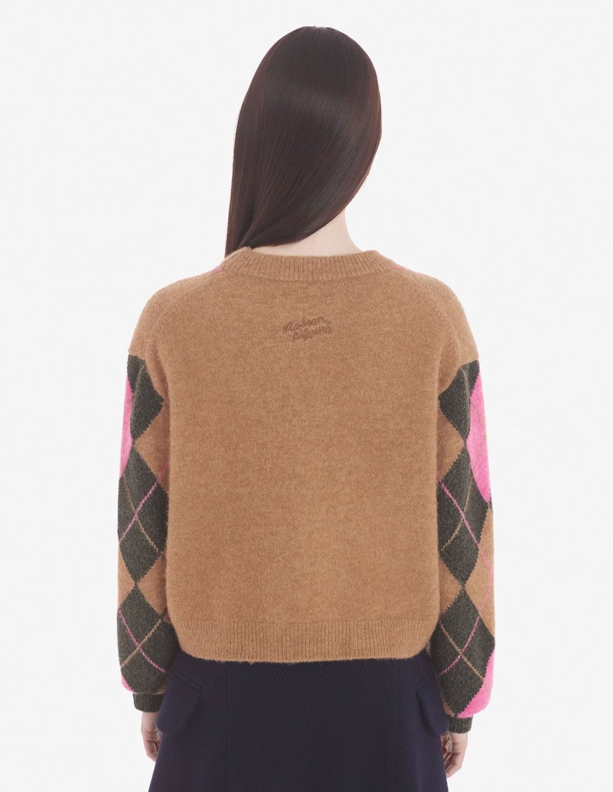 Maison Kitsuné Boxy-cut Wool And Alpaca Jumper