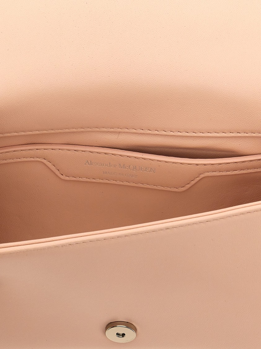 Alexander Mcqueen Mcqueen 'the Mini Seal' Crossbody Bag In Neutral