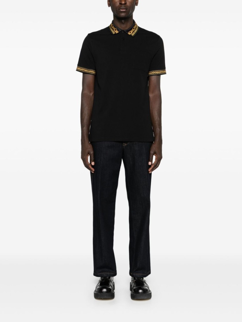 VERSACE JEANS COUTURE VERSACE JEANS COUTURE POLO SHIRT WITH DISTINCTIVE TRIM