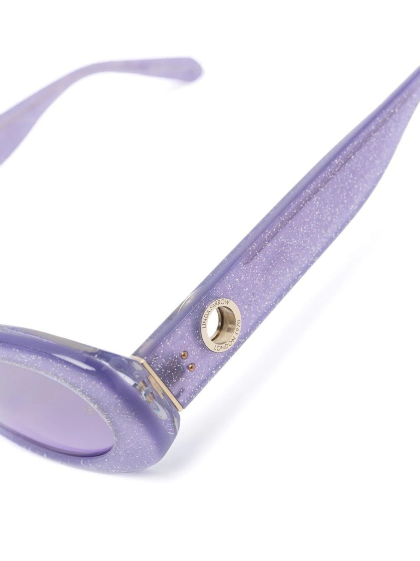 Linda Farrow Cara Sunglass In Purple