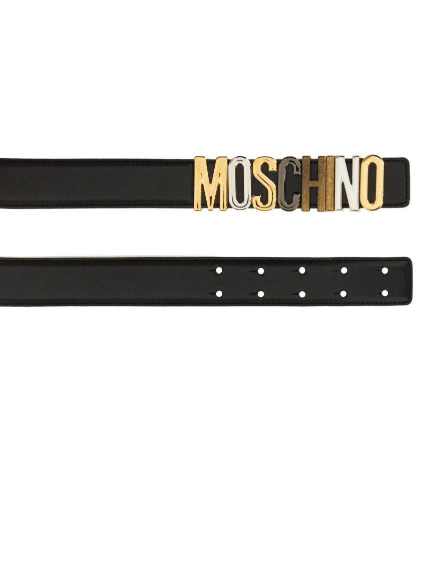 Moschino Black St. Cocco Belt In Black