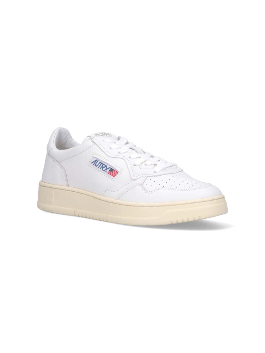 Autry Low-top Sneakers With Smooth Leather Upper And Perforated Detailing