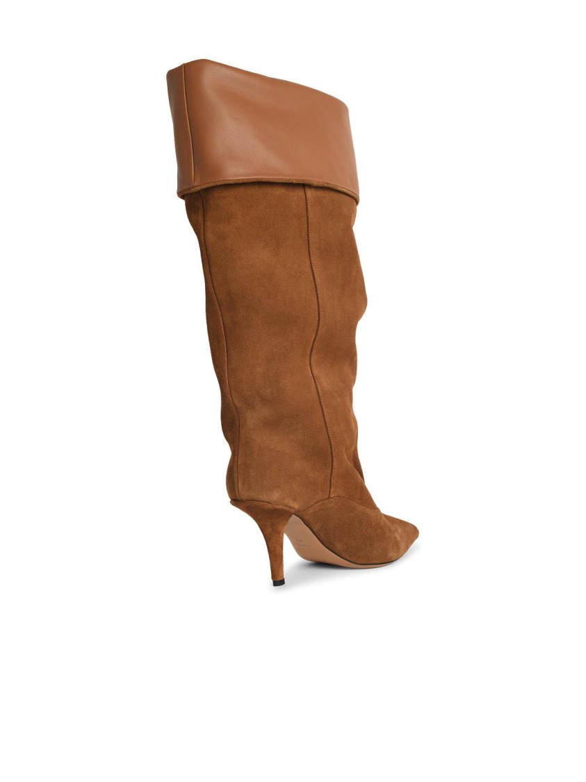 Paris Texas 'ines Reverse 75' Suede Cognac Boots In Brown
