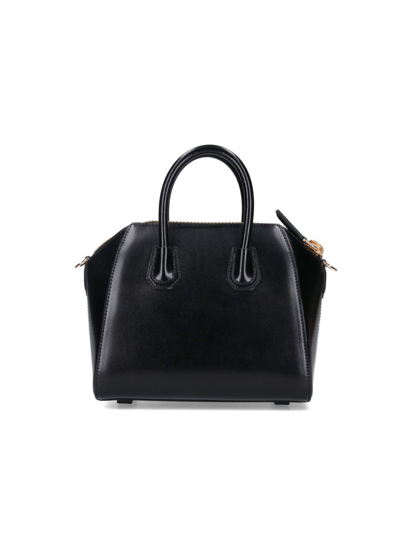 Givenchy Mini Elegant Leather Handbag In Black