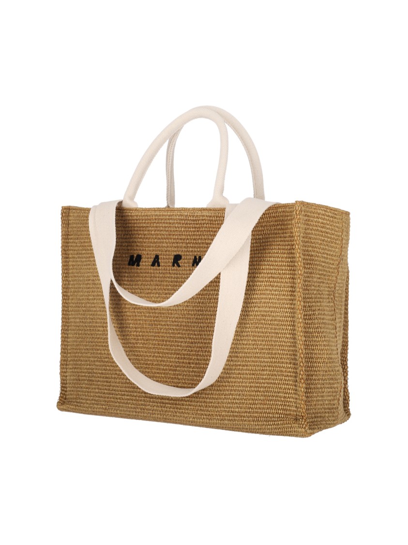 Marni Large Tote Bag "east/west" – Brown