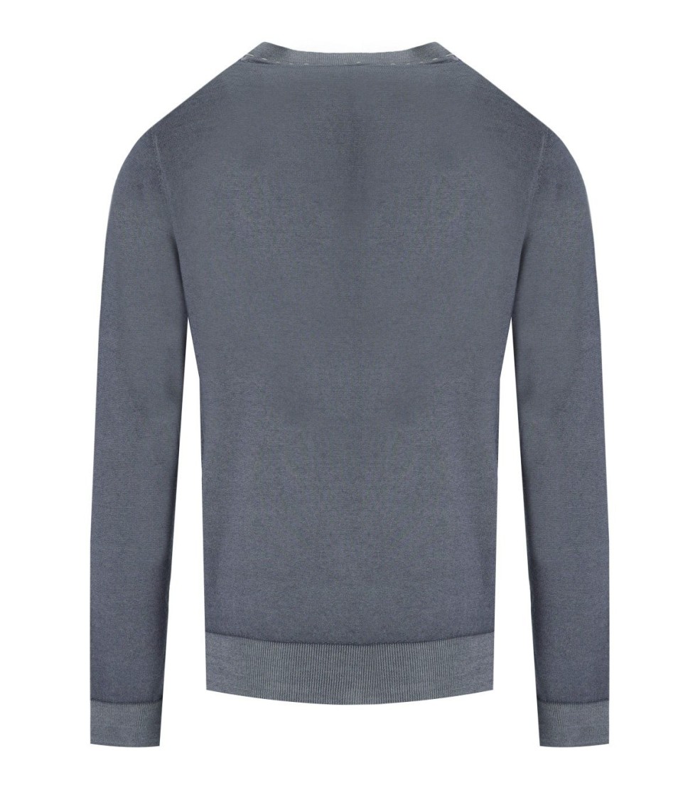 Bob Mendoza Steel Grey Cardigan In Grey