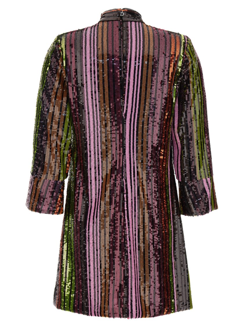 Dsquared2 Disco Queen Sequin-embellished Minidress In Brown