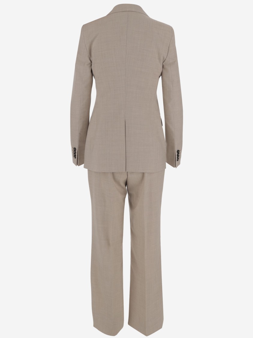 Shop Tagliatore Virgin Wool And Silk Suit