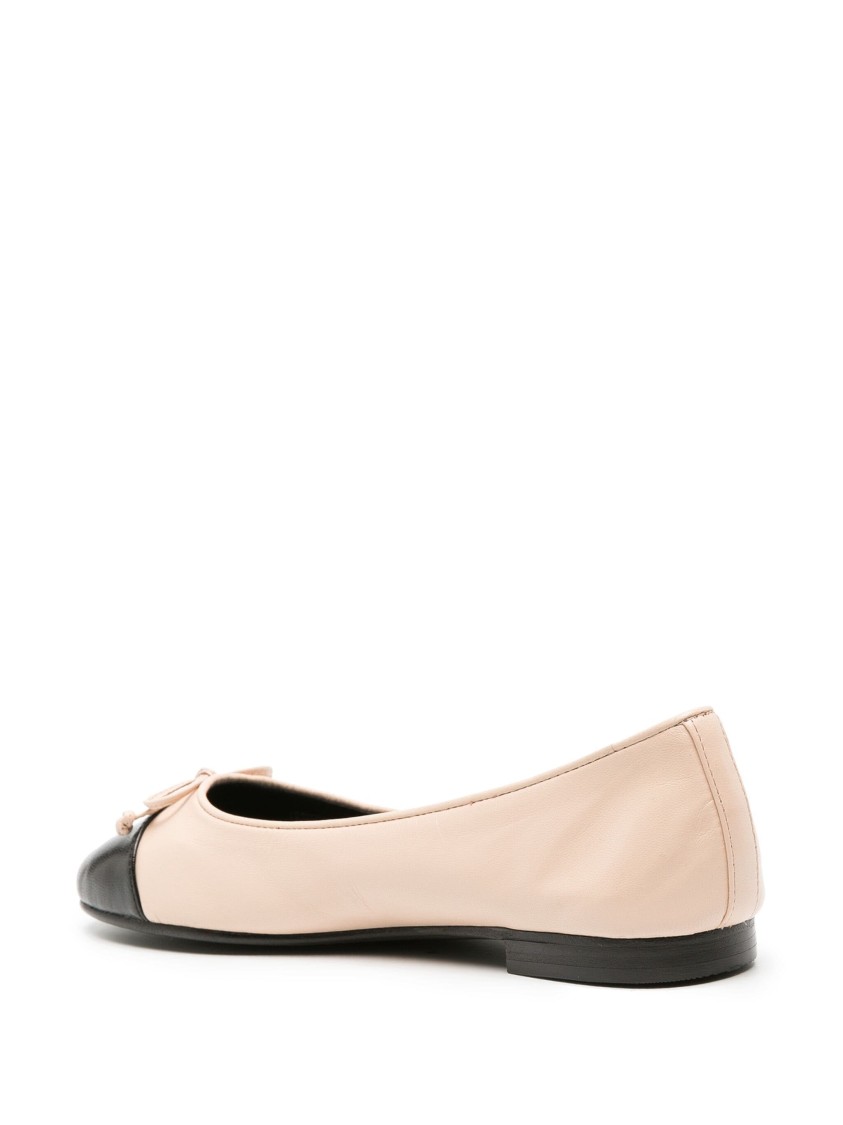 Tory Burch Cap-toe Ballet Rose In Neutral