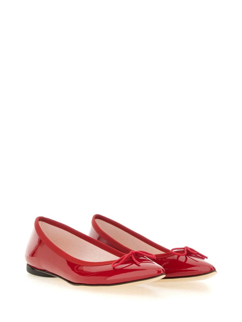 Repetto Red Brigitte Pointy Toe Ballerina Flats